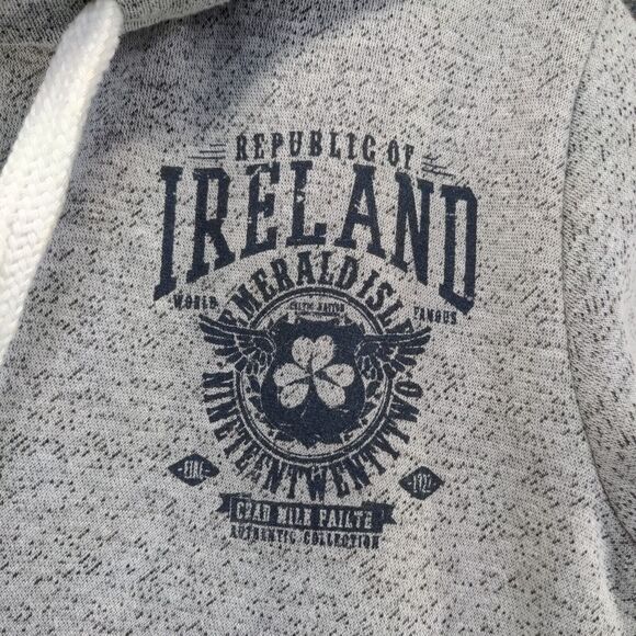Urban Irish Republic of Ireland Knit Sweatshirt Gray Mens XS Long Sleeve - Picture 4 of 14